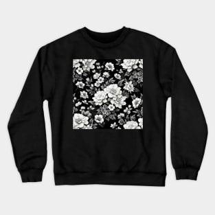 White Flowers Crewneck Sweatshirt